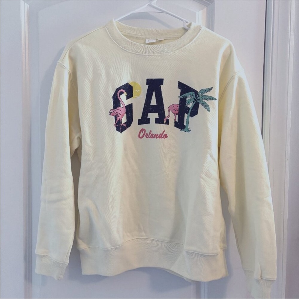 NWT - GAP Cream Sweatshirt with Orlando Print